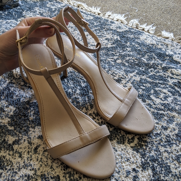 Calvin Klein Lola Strappy Heeled Sandal - Picture 1 of 6
